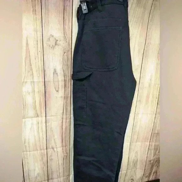 Stanley fleeced lined Carpenter pants in black NEW 34x32 - Picture 5 of 9